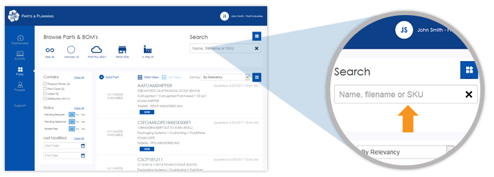 Searching For a Part